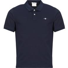Gant Shield Cotton Piqué Polo Shirt Blue