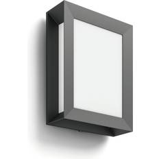Philips myGarden Karp Anthracite Wall Flush Light 8.8cm