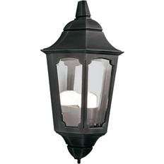 Outdoor Lighting Wall Flush Lights Elstead Lighting Parish Black Wall Flush Light 20cm