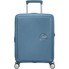 American Tourister Soundbox Spinner Expandable 55cm - Stone Blue