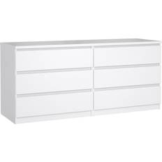Furniture To Go Naia Wide White Chest of Drawer 153.7x70.1cm