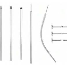 Piercings Shein Piercing Tapers Stainless Steel Threaded Insert Pin Screws - Eyebrow