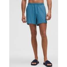 Lululemon Badkläder Lululemon Textured Swim Short 5" Linerless - Washed Blue Chalk