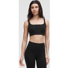 Lululemon Bend This Ribbed Scoop and Square Bra Light Support A-C Cups - Black