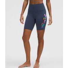 Lululemon Byxor & Shorts Lululemon Align Shorts Mit Hohem Bund Pride Für Frauen - Club Blue