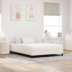 140cm - Pocket Springs Spring Mattress vidaXL Creme Mittelhart 140x200x20 cm Stoff Taschenfederkernmatratze