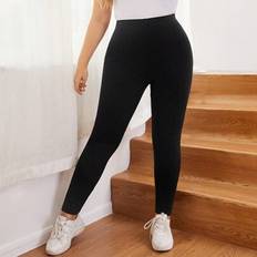 Shein Plus High Waist Solid Leggings