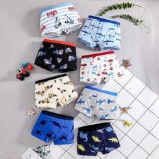 Shein Tween Boy Comfortable Animal & Car Print Boxer Shorts