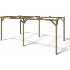 Parcheggi coperti Hornbach Tettoia Posto Auto Coperto In Legno 3x5,10 m 15,30 m2 (Superficie edificio )