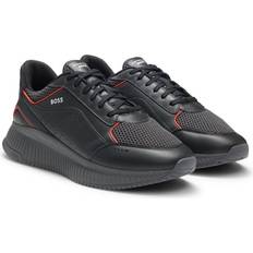 BOSS Porsche x Trainers with Leather and Mesh