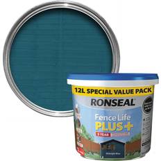 Ronseal Fence Life Plus Midnight Blue Matt Fence & Shed Treatment 12L Wood Paint