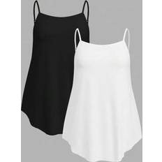 Shein Plus Size Solid Color Camisole Tank Tops - Summer