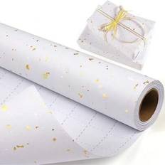 Shein White Matte Metallic Wrapping Paper 1 Roll