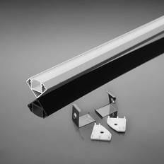 V-TAC Lamper V-TAC Monteringssæt Diffuser til Strip 12mm 2000x19x19mm Hvid LED bånd