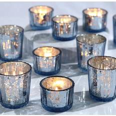 Blue Candle Holders Shein 10 Pcs Votive Holders Mercury Glass Candle Holder