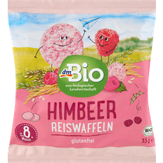 dmBio Babysnack Reiswaffeln Himbeere 35g 1Pack