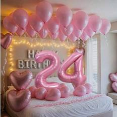 Pink Balloon Arches Shein Pink Silver Balloon Garland Birthday Set 40inch Foil Number