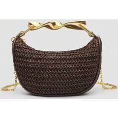 Shein Woven Beach Bag - Summer New Metallic Handle