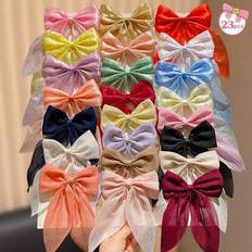 Hair Products Shein 23 Piece Set Of Gentle Mori Style Flowing Bow Hair Clips