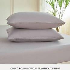 Microfiber Pillow Cases Shein 2 Pcs Gray Premium Brushed Microfiber Envelope Pillowcases Set Pillow Case Grey