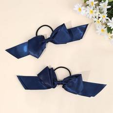 Hair Products Shein 2 Pcs Back To School Blue Bow Hair Ties