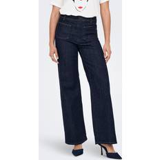 JDY Jeans JDY vanessa Høj Talje Wide Leg Fit Jeans - Mørkeblå