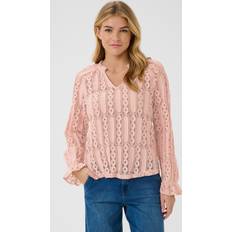 Dam - Rosa Blusar Cream CRTully Blus - Pink