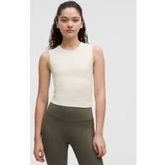 Lululemon All It Takes Geripptes Tanktop mit Twist-Detail - Light Ivory
