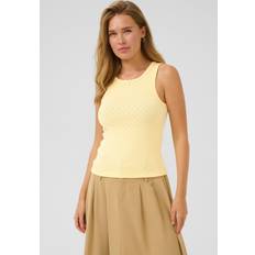 Kaffe Dame Toppe Kaffe KAelia Top Bluser - Gul