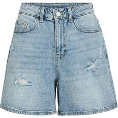 Vila Shorts Vila Vijaf Hw Destroy Denim Shorts - Blå