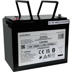 Ultramax 12V 100AMP LiFePO4 Prismatic Batteri med Bluetooth