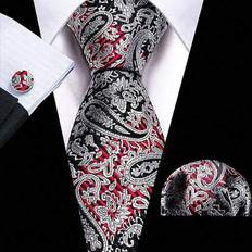 Polyester Ties Shein Men Tie Sets Classic Fashion Necktie Set With Cufflink - Business Party