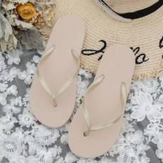 Women Flip-Flops Shein Unisex Anti-Slip Flat Flip Flops - Comfortable