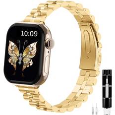 Apple watch 38 mm Fintie Metallarmband Kompatibelt Med Apple Watch 10 42 mm 40 mm 41 mm 40 mm 38 mm Rostfritt Stålband