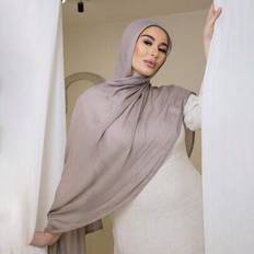 Shein Women's Solid Color Viscose Headscarf - Soft Wide-Edged