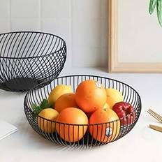 Black fruit bowl Shein Countertop Wire Basket Black Fruit Bowl