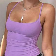 Shein Women's Solid Color Spaghetti Strap Camisole - Summer