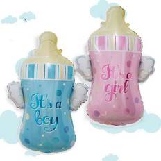 Blue Animal & Character Balloons Shein Angel Baby Bottle-Shaped Foil Balloon 1pc