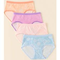 Polyester Knickers Children's Clothing Shein Young Girl Cartoon Princess Printed Comfortable Briefs - 4pcs