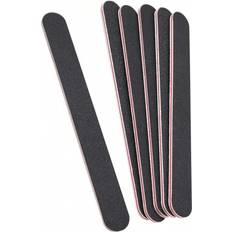 Buffers Shein 5 Sets Of Black Sanding Nail Files, Straight Nail Art Sanding Strips, High-Quality And Non Shedding Nail Art Sanding Strips 5-pack
