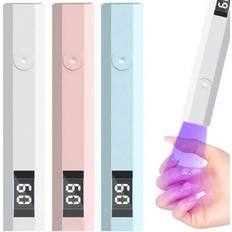 Nail Lamps Shein Handheld UV Nail Lamp With Time Indicator - Cordless USB Rechargeable