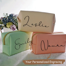Leather Cosmetic Bags Shein Personalized Leather Cosmetic Pouch - Her