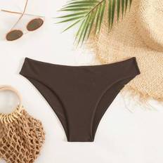 Shein Women's Solid Color Bikini Bottom - Beachwear
