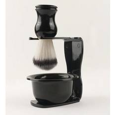 Shein 3pcs Black Shaving Bowl Brush And Holder Set