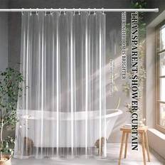 Transparent Shower Curtains Shein Thick Transparent PEVA Shower Curtain Liner 3pcs 12pcs