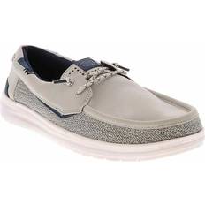 Boat Shoes Hey Dude Welsh Grip Classic Mesh - Storm Grey/Navy Blazer