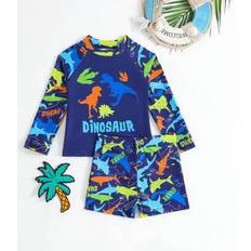 Shein Baby Boy Swimwear Set - Contrast Color Raglan