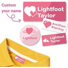 Shein 89 Pcs No Ironing Washable Custom Name Labels For Clothing Lamp