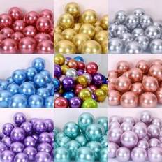 Silver Latex Balloons Shein 11inch Metallic Shiny Color Latex Balloons 20pcs