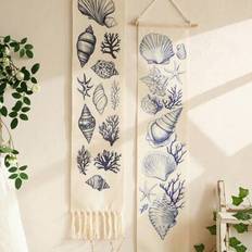 Shein Nautical Ocean Shell Hanging Tapestry 1pc Wall Decor